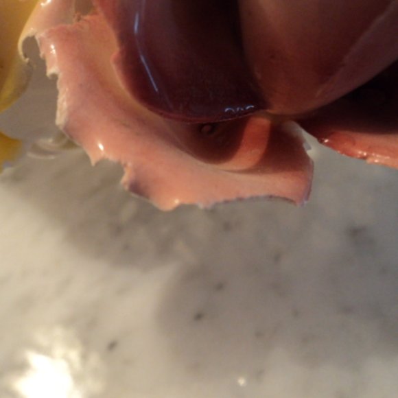 vintage porcelain Capodimonte flower basket ~ Italy~ large size - Picture 7 of 8